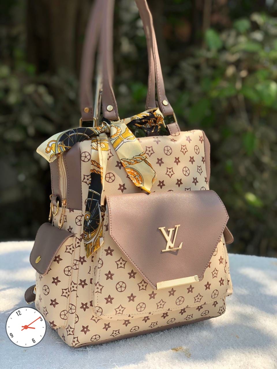 VersaLux: LV Switchable Backpack to Handbag
